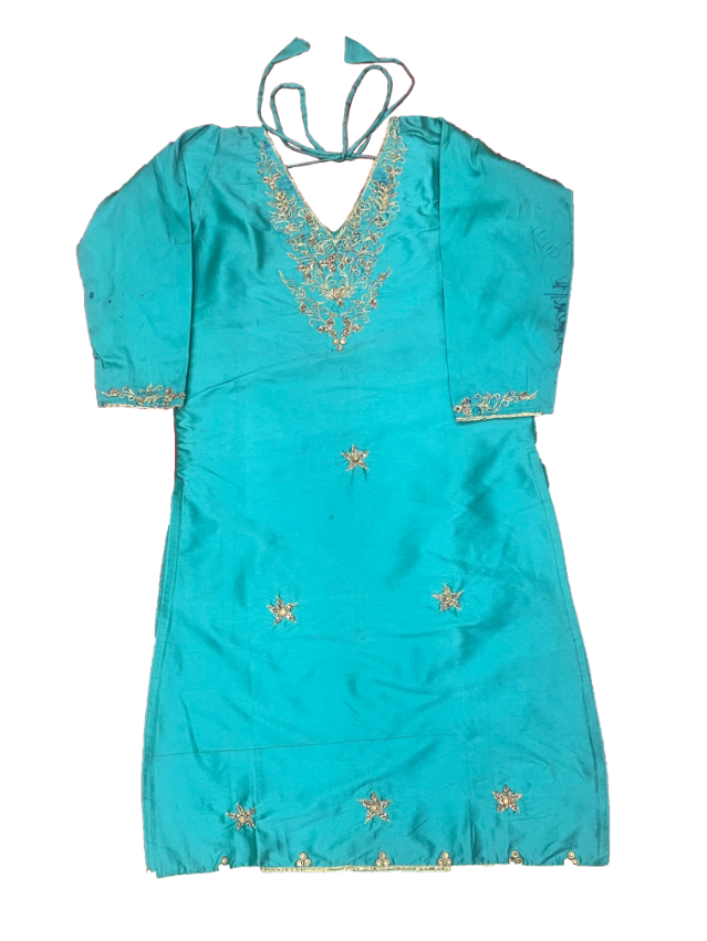 Java suit with Zari Work